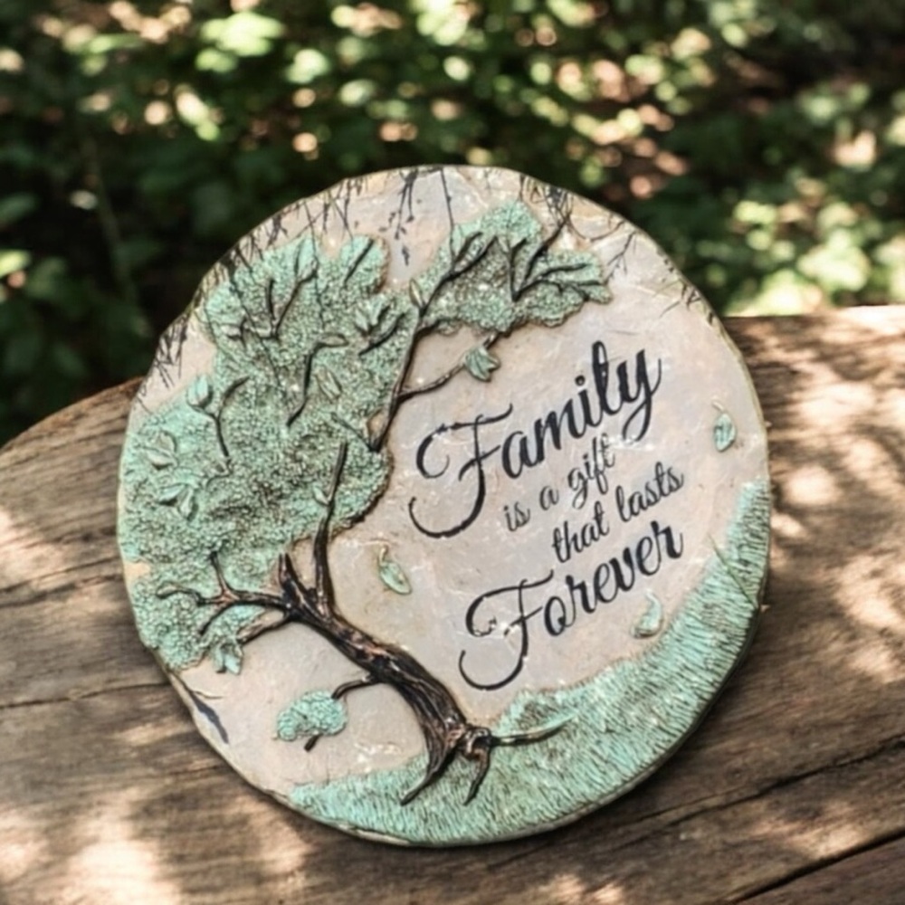 Carson Home Accents Garden Stone-Keynote Collection-“Family Is A Gift Forever” - Picture 4 of 16